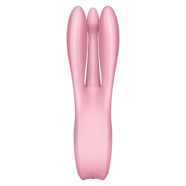 Satisfyer Threesome 1 Clit Vú 14cm Hồng Đa
