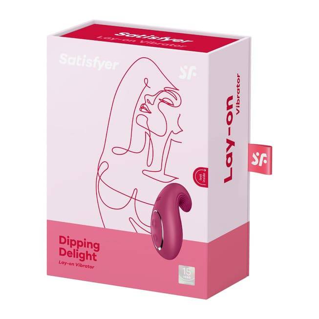 Satisfyer Dipping Delight Mini Vibro Hồng Ngọa Hoa Điểm G