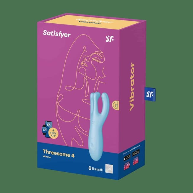 Satisfyer Threesome 4 Xanh Clit Vú App Siêu Sướng