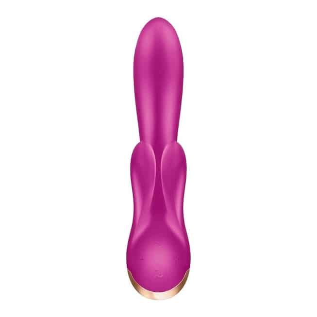 Satisfyer Double Flex Rabbit Tím Đôi Cánh Siêu Rung