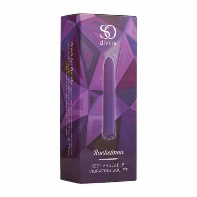 So Divine Rocketman Bullet Tím Rung 14cm