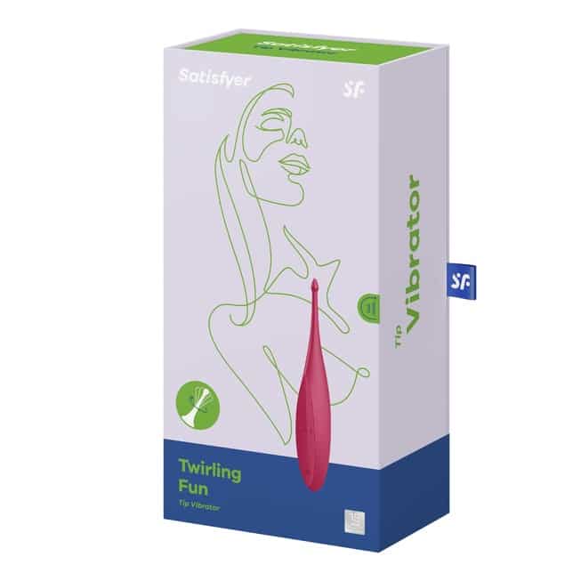 Satisfyer Twirling Fun rung điểm đỏ xoáy sướng