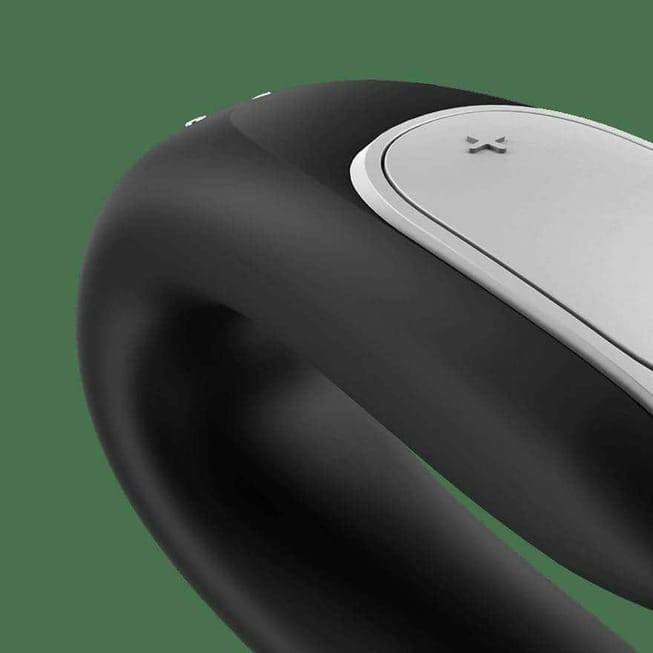 Satisfyer Double Fun vibrator đôi đen điều khiển