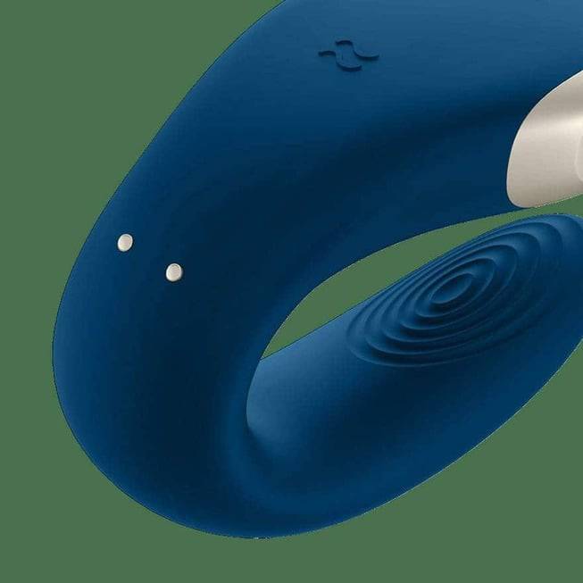Satisfyer Double Love Xanh Remote Cặp Đôi