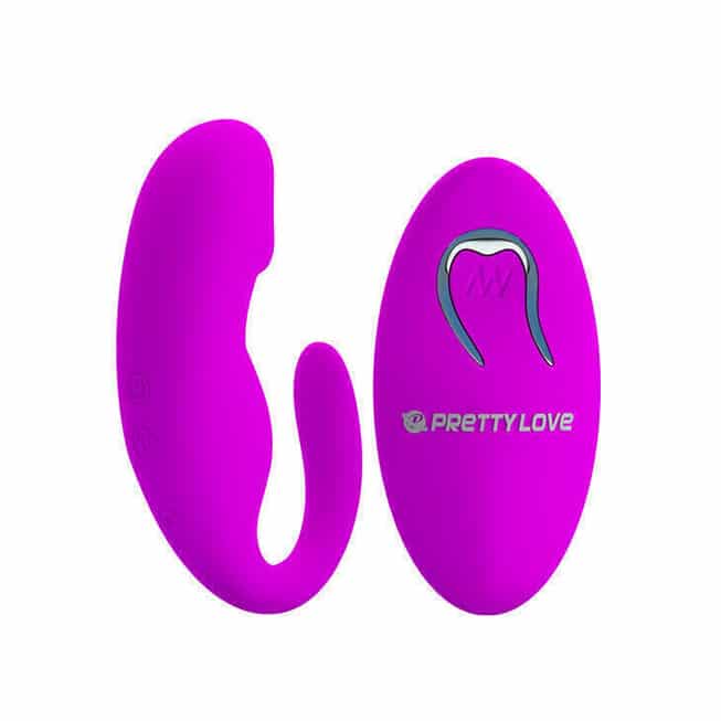 Pretty Love couple remote fuchsia rung đôi 9.7cm hâm nóng cặp đôi