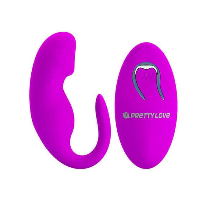 Pretty Love couple remote fuchsia rung đôi 9.7cm hâm nóng cặp đôi