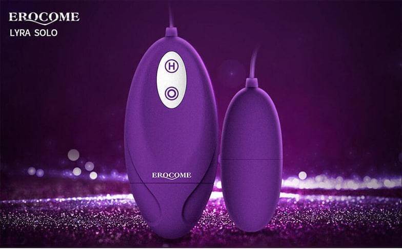 Erocom Lyra Solo Tím Vibroegg Remote Rung Đa Dạng