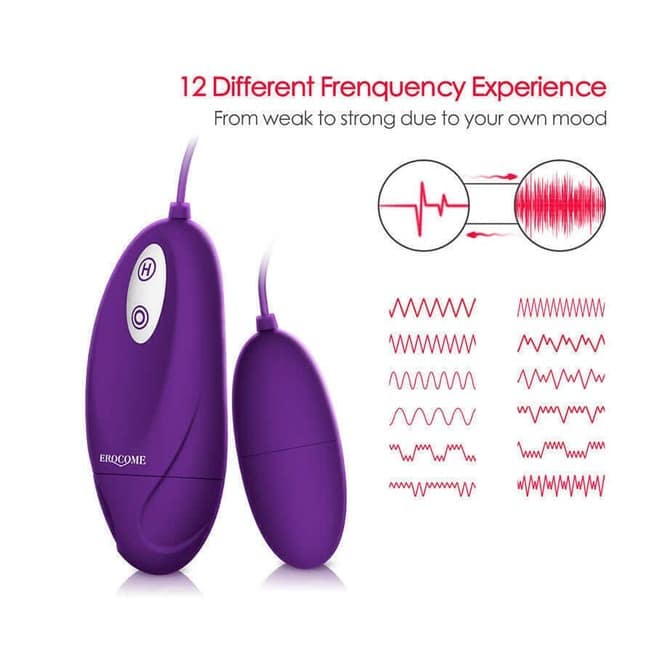 Erocom Lyra Solo Tím Vibroegg Remote Rung Đa Dạng