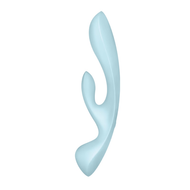 Satisfyer Thỏ Ba Kích Xanh Nhạt 23.8cm