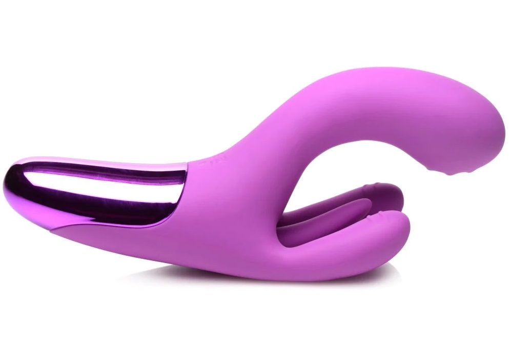 Bang! Vibrator Thỏ Ba Đầu Tím Siêu Đỉnh