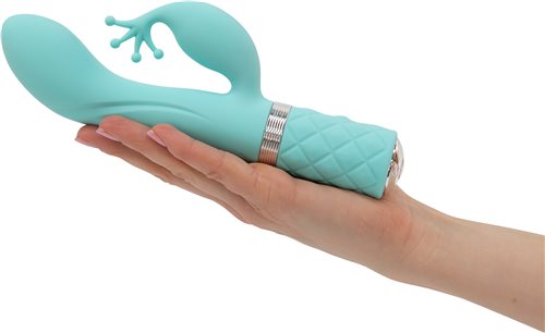 Thỏ Pillow Talk Kinky Xanh 21.5cm Rung Mềm