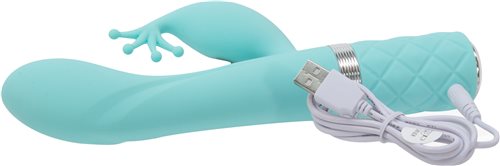 Thỏ Pillow Talk Kinky Xanh 21.5cm Rung Mềm