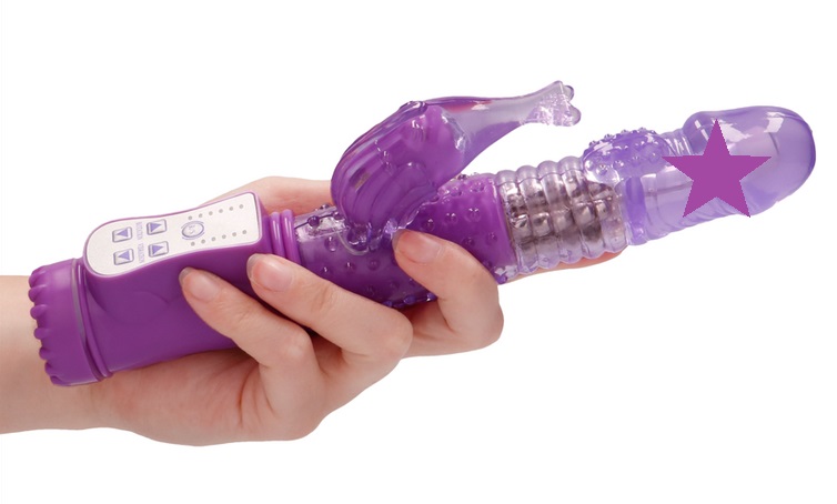 GC Dolphin Tím Xoay Rung Massage Êm Ái