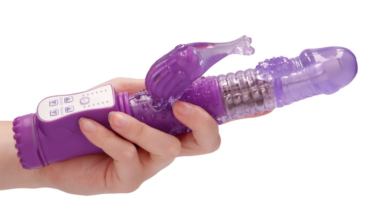GC Dolphin Tím Xoay Rung Massage Êm Ái