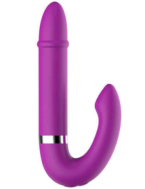 ML Double Vibe Tím Silicone 18cm Đôi Động Vật Phê Lạt