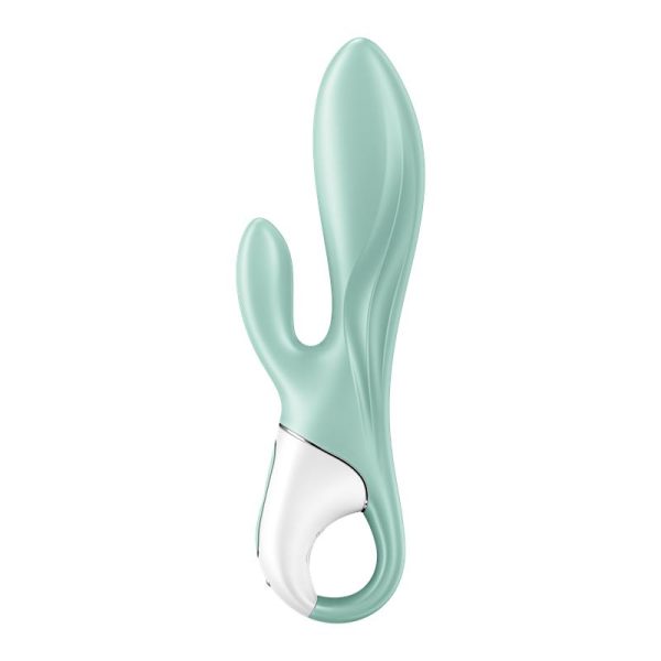 Satisfyer Air Pump Bunny 5 Xanh Rung Thỏ Bơm Đỉnh