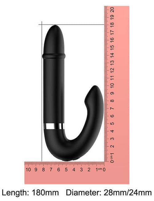 Viibrator Đôi ML Creation Đen Mềm Rung Đa Tốc Nhân Đôi