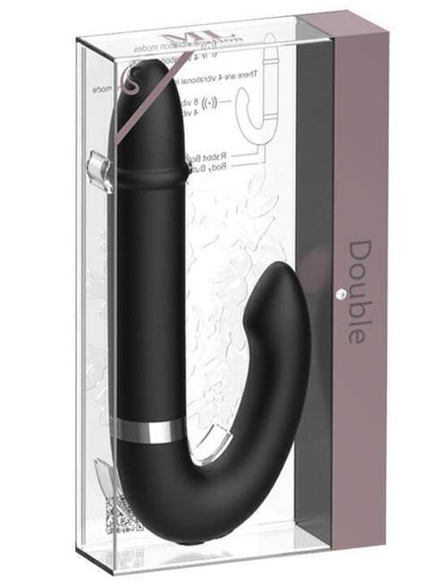 Viibrator Đôi ML Creation Đen Mềm Rung Đa Tốc Nhân Đôi
