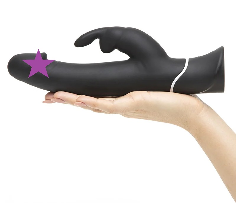 Happy Rabbit G-Spot Rung Đen 25cm Rabbit Siêu Mạnh