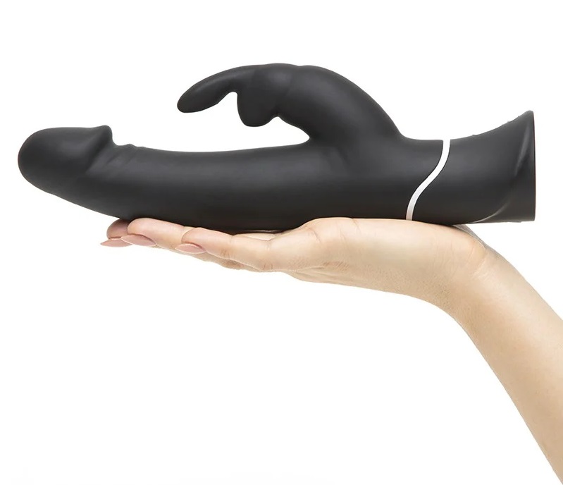 Happy Rabbit G-Spot Rung Đen 25cm Rabbit Siêu Mạnh
