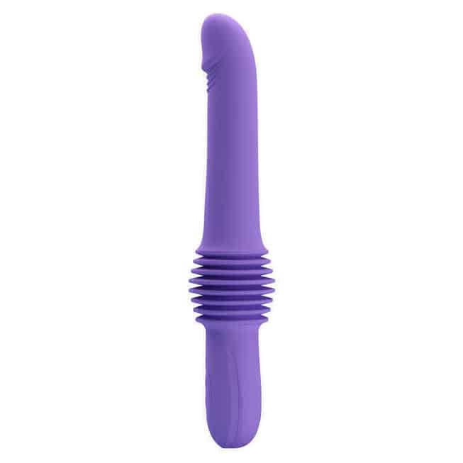 Pretty Love Pazuzu Friction Thrusting Vibrator Purple Silicone Deep Thrust
