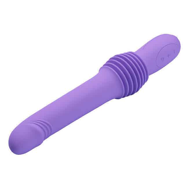Pretty Love Pazuzu Friction Thrusting Vibrator Purple Silicone Deep Thrust