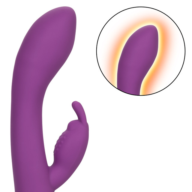 CEN Jack Rabbit Tím Sưởi Rung 22cm Silicone Mỹ
