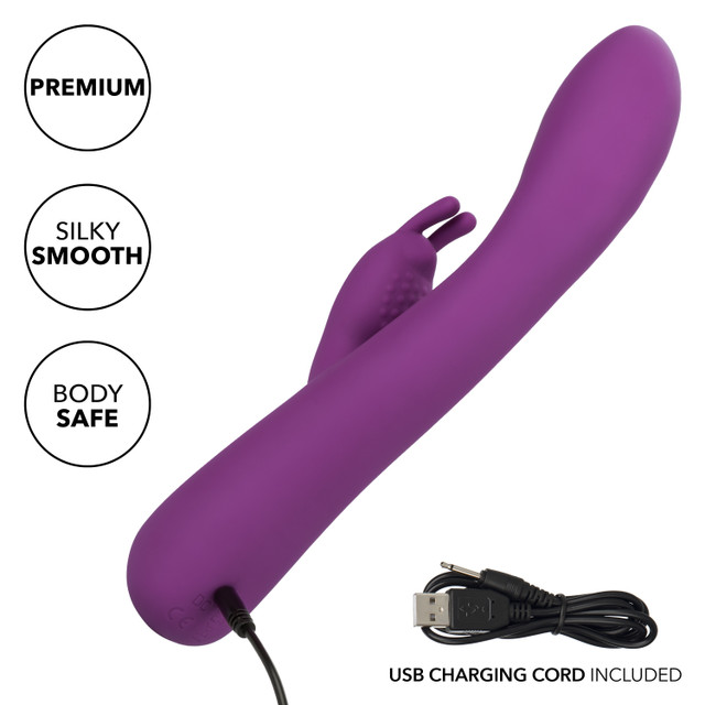 CEN Jack Rabbit Tím Sưởi Rung 22cm Silicone Mỹ