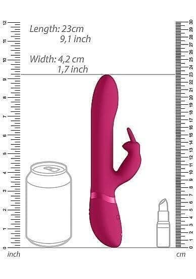 Shots Amoris Rabbit Rung Hồng 23cm Đa Năng Sang Trọng