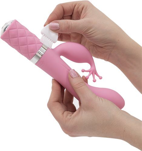Pillow Talk Kinky thỏ rung hồng 21cm đa tốc sướng