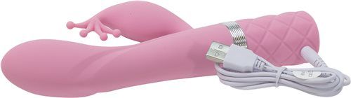Pillow Talk Kinky thỏ rung hồng 21cm đa tốc sướng