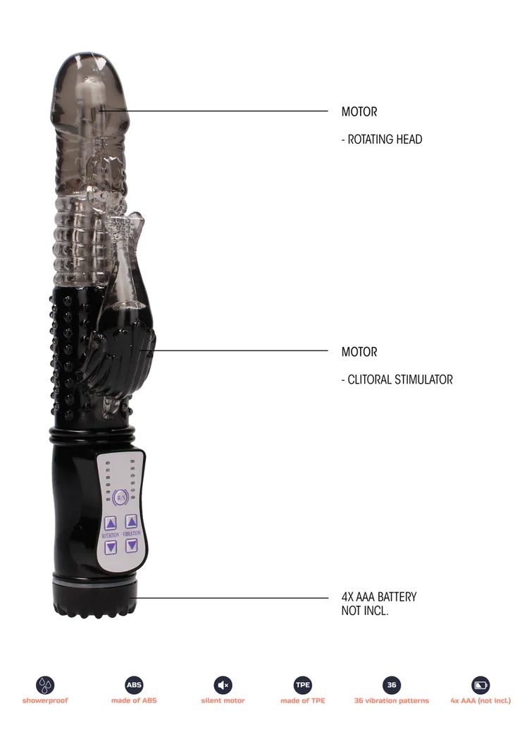 GC Dolphin Xoay Rung Đen Mạnh Mẽ Thủy Lộ Siêu Thỏa