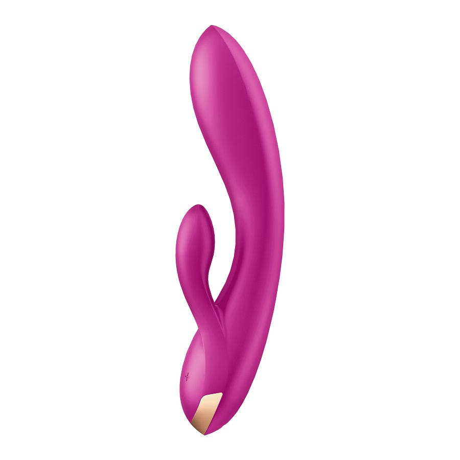 Satisfyer Double Flex Rabbit Tím Đỏ Linh Hoạt Khoái Cảm Đức