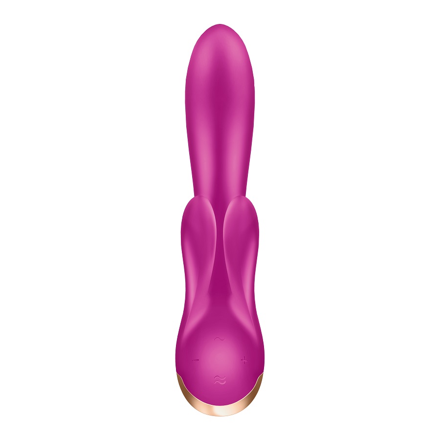 Satisfyer Double Flex Rabbit Tím Đỏ Linh Hoạt Khoái Cảm Đức