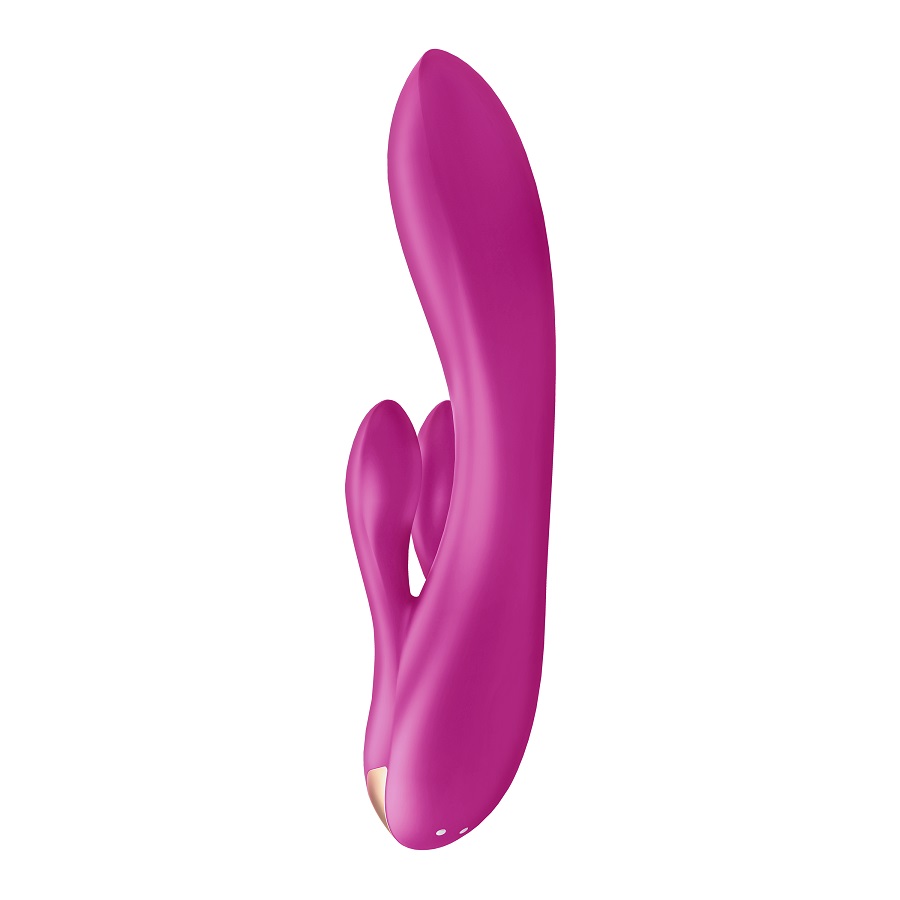 Satisfyer Double Flex Rabbit Tím Đỏ Linh Hoạt Khoái Cảm Đức
