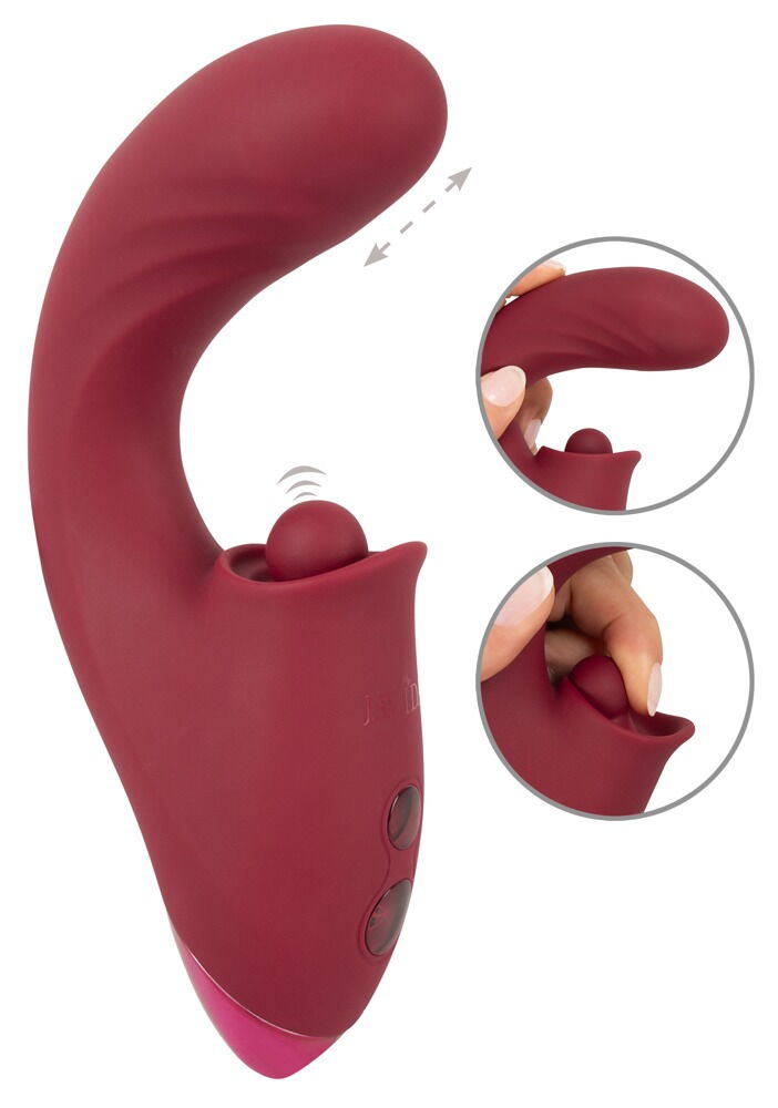 Javida Đầu Đôi Rung Đâm Tím 17cm Đa Năng Orgasm Không Ngừng