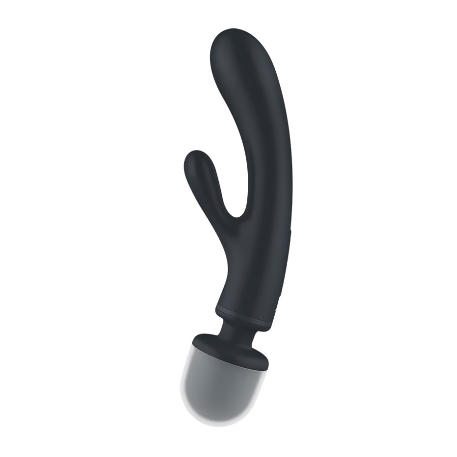 Satisfyer Triple Lover xám rabbit rung 3 khoái mạnh mẽ ướt át