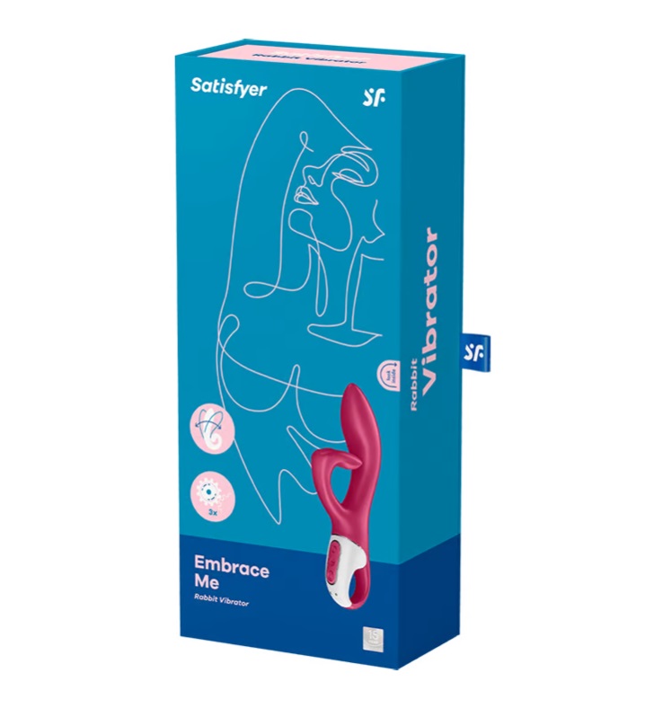 Satisfyer Embrace Rabbit Rung Đỏ 21cm Đức Đỉnh