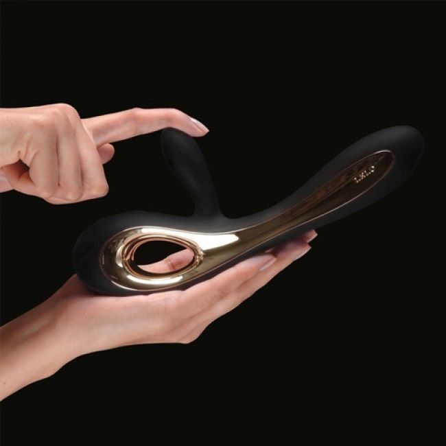 Lelo Soraya 2 G-spot Âm Tị Thỏ Đen Silicone Cao Cấp 22cm