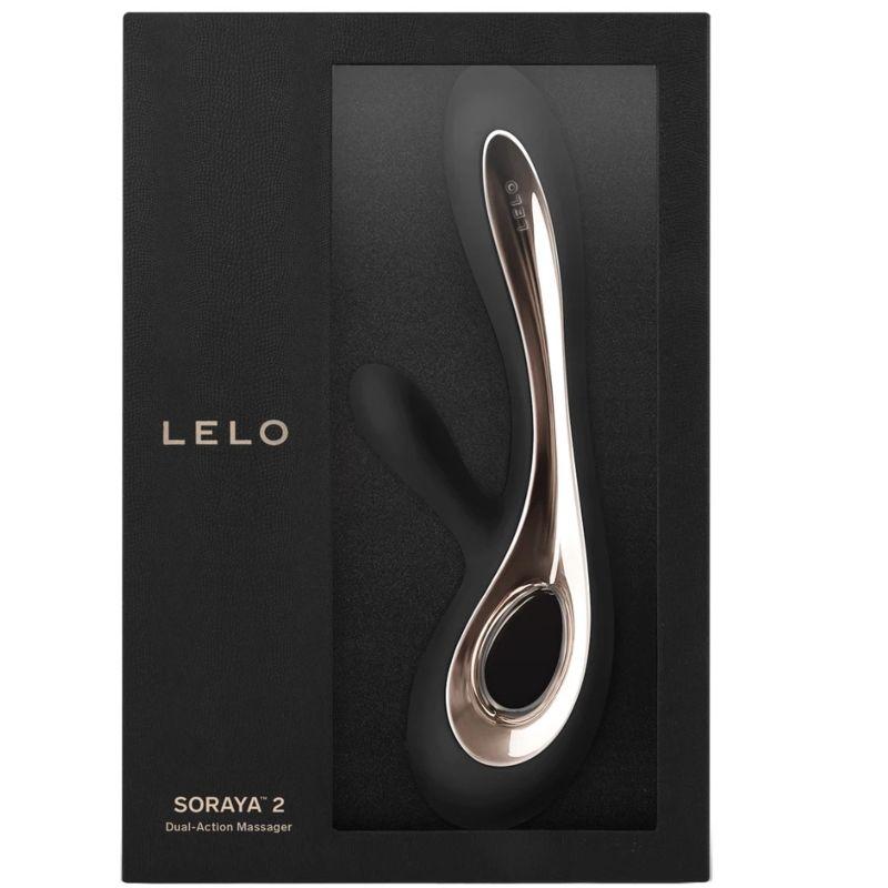 Lelo Soraya 2 G-spot Âm Tị Thỏ Đen Silicone Cao Cấp 22cm