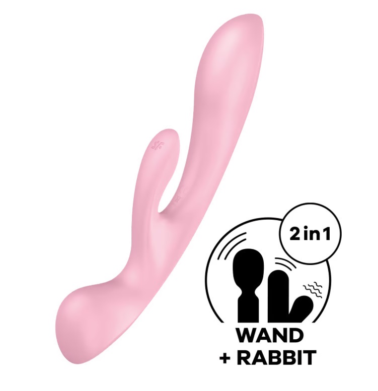 Satisfyer rabbit ba kích thích hồng 23.8cm chống nước