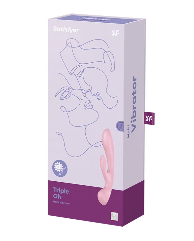 Satisfyer rabbit ba kích thích hồng 23.8cm chống nước