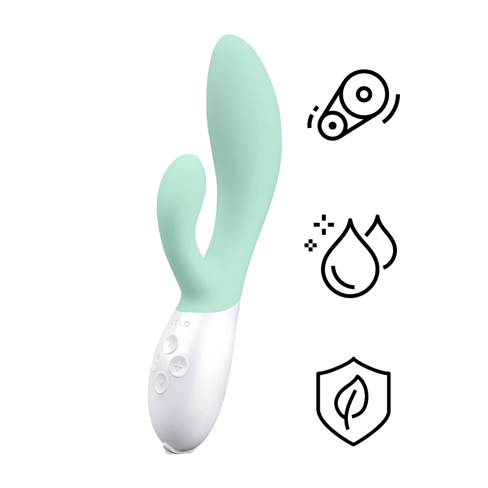 Lelo Ina 3 Rabbit Xanh Lá G-Point 10 Chế Độ