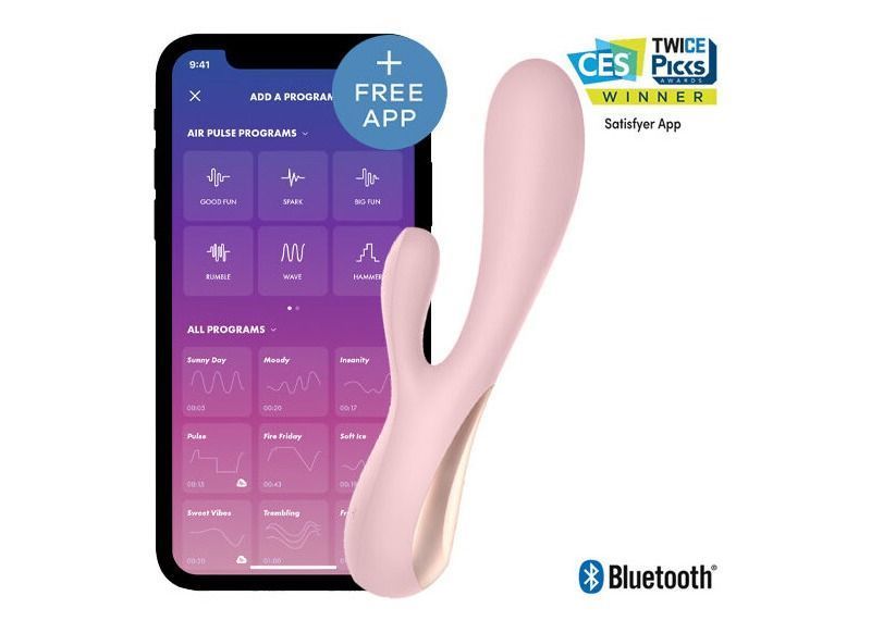 Satisfyer Rabbit Flex Hồng 20cm Rung Đôi Điểm G