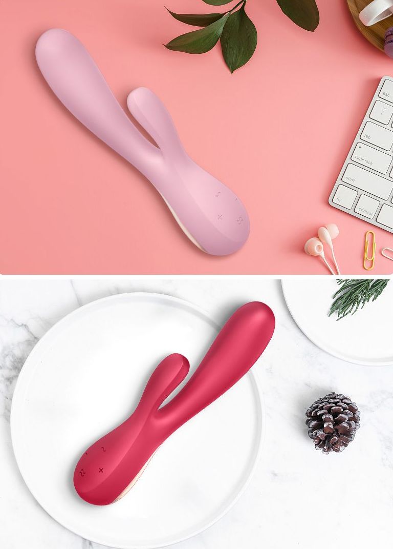 Satisfyer Rabbit Flex Hồng 20cm Rung Đôi Điểm G