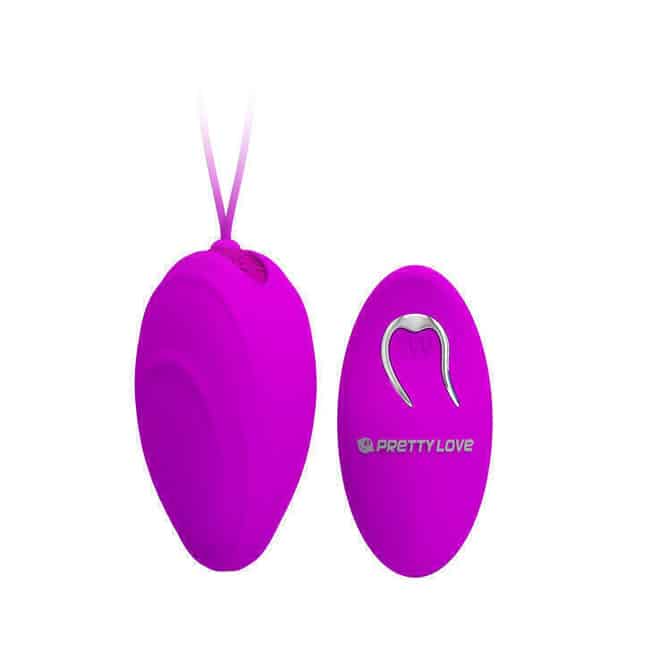 Vibro Egg Pretty Love Hyper Tím Remote 7.8cm Mạnh