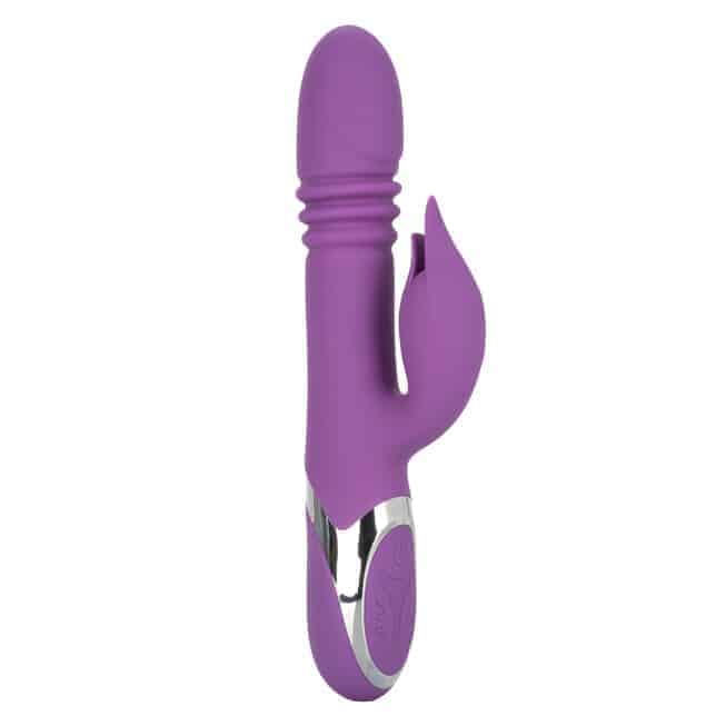CalExotics Enchanted Kisser Rabbit Thrusting Vibrator Purple G-Spot Rotate