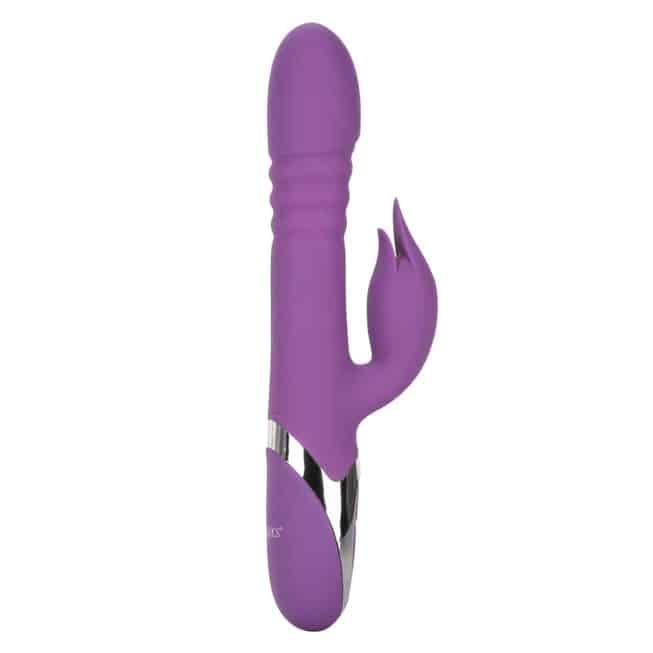 CalExotics Enchanted Kisser Rabbit Thrusting Vibrator Purple G-Spot Rotate