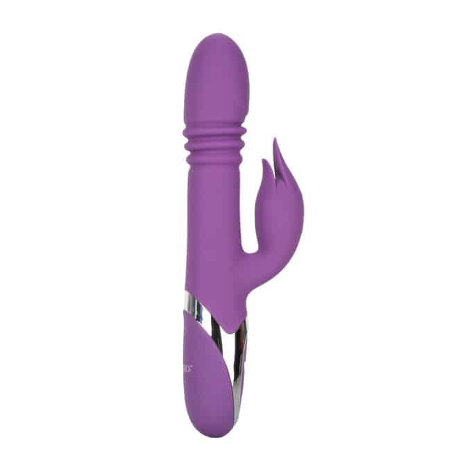 CalExotics Enchanted Kisser Rabbit Thrusting Vibrator Purple G-Spot Rotate