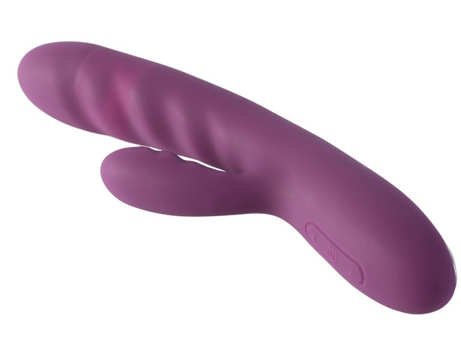 SVAKOM Avery Rabbit Thru Thrusting Vibrator Pink Purple G-Spot Orgasm